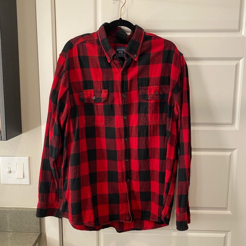 Red and black flannel XL